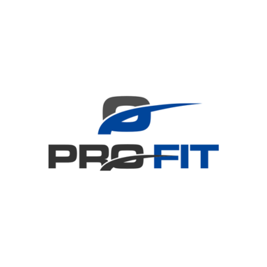PRO-FIT - Heartbeat Fitness Repair Logo of ProFit featuring a stylized letter "P" in blue and black text.