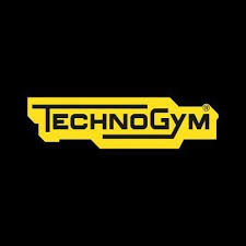 TECHNOGYM - Heartbeat Fitness Repair TechnoGym logo in yellow with a black background.