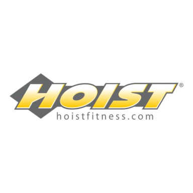 HOIST - Heartbeat Fitness Repair Logo of Hoist Fitness, featuring the brand name in bold yellow and black lettering.