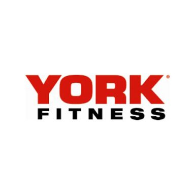 YORK FITNESS - Heartbeat Fitness Repair York Fitness logo in red and black lettering, featuring the brand name prominently.