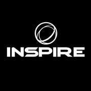 INSPIRE - Heartbeat Fitness Repair White text reading "INSPIRE" with a circular logo on a black background.