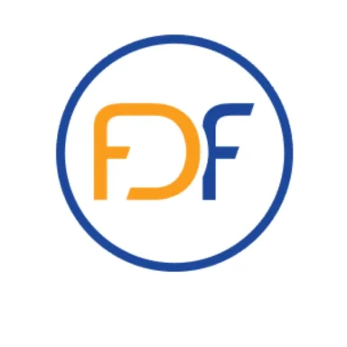 FIRST DEGREE FITNESS - Heartbeat Fitness Repair Logo featuring the letters "FDF" in orange and blue within a circular design.