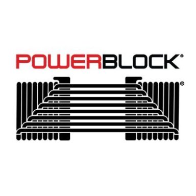 POWERBLOCK - Heartbeat Fitness Repair PowerBlock logo featuring stylized weights and the brand name.