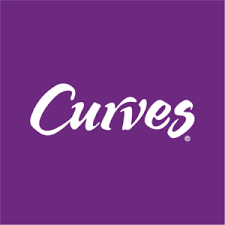CURVES - Heartbeat Fitness Repair Logo of Curves, featuring stylized white text on a purple background.