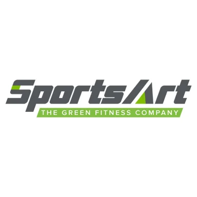 SPORTS-ART - Heartbeat Fitness Repair Logo of SportsArt, featuring the text "The Green Fitness Company" in green and gray.