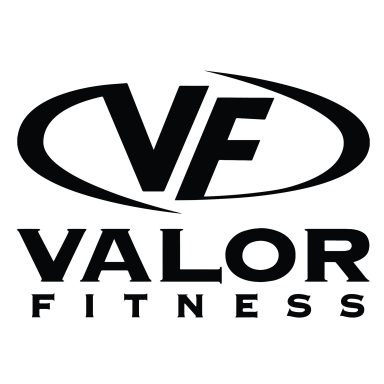 VALOR FITNESS - Heartbeat Fitness Repair Valor Fitness logo featuring bold "VF" initials and company name in black.